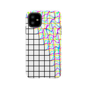 Glitch Grid Tough Phone Case