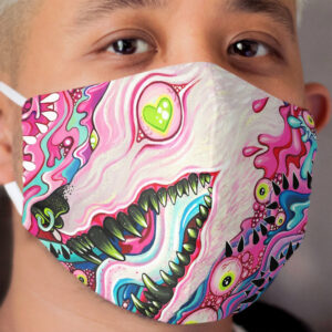 Glitterwolf Acrylic Painting Cloth Face Mask