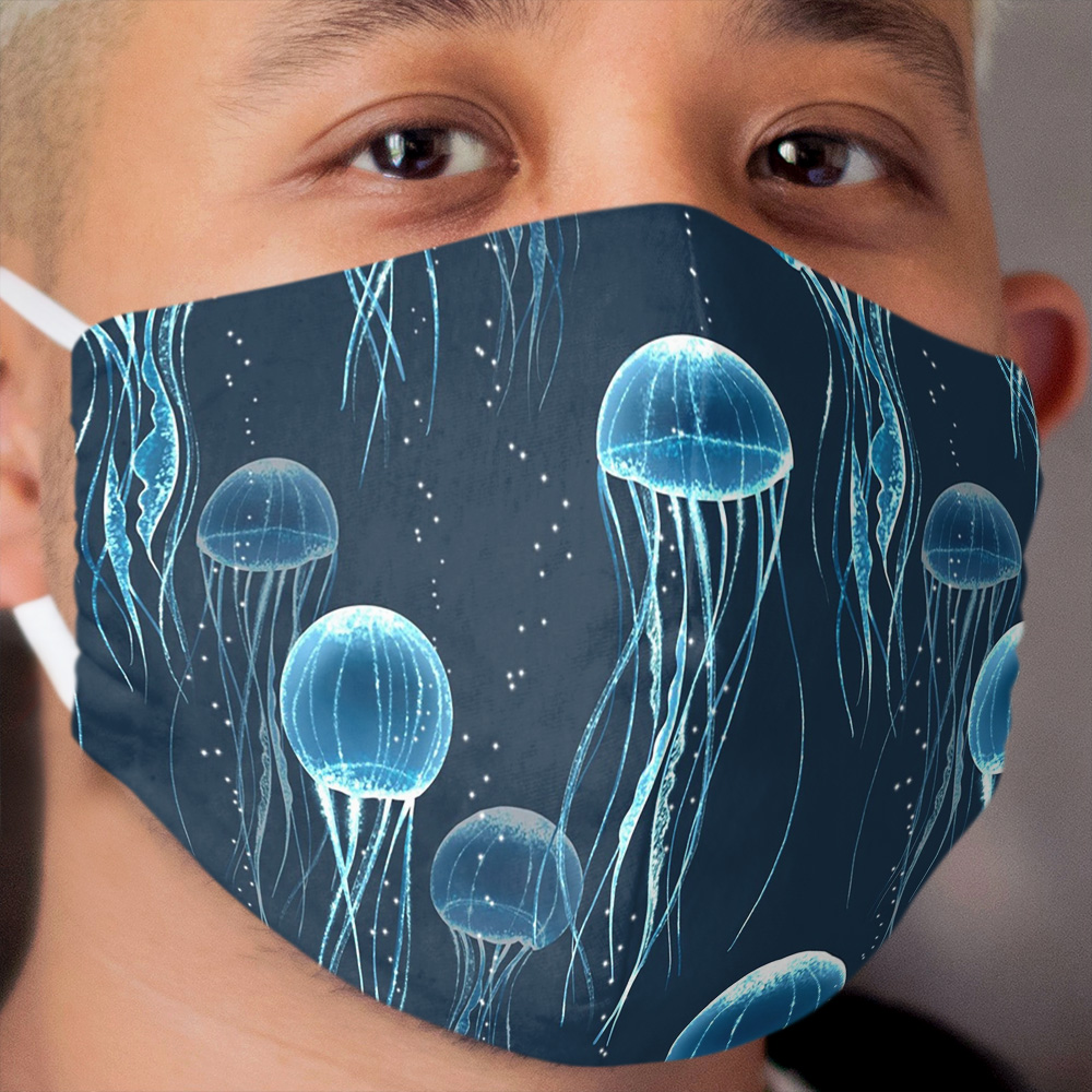 Glowing jellyfish Cloth Face Mask