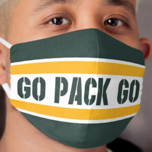 Go Pack Go!! - Football Design Cloth Face Mask