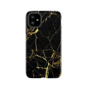 Gold And Black Marble Tough Phone Case