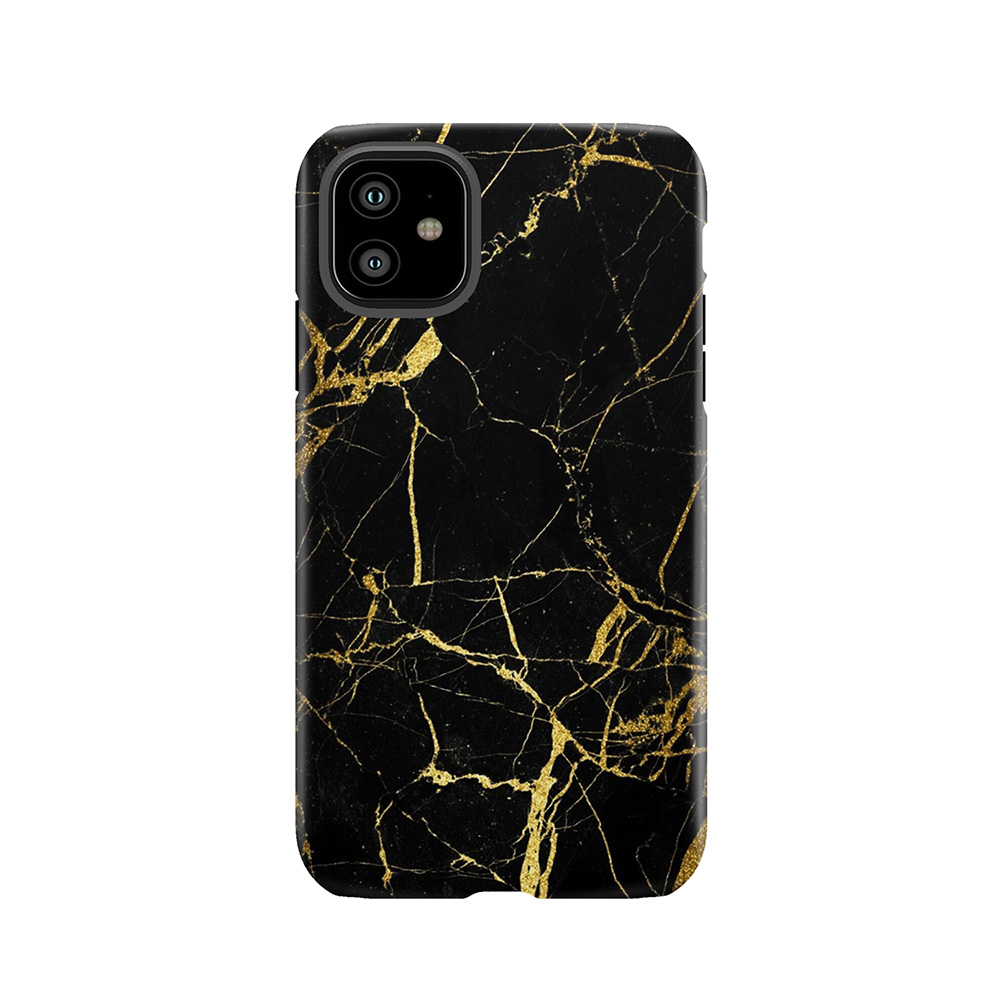 Gold And Black Marble Tough Phone Case
