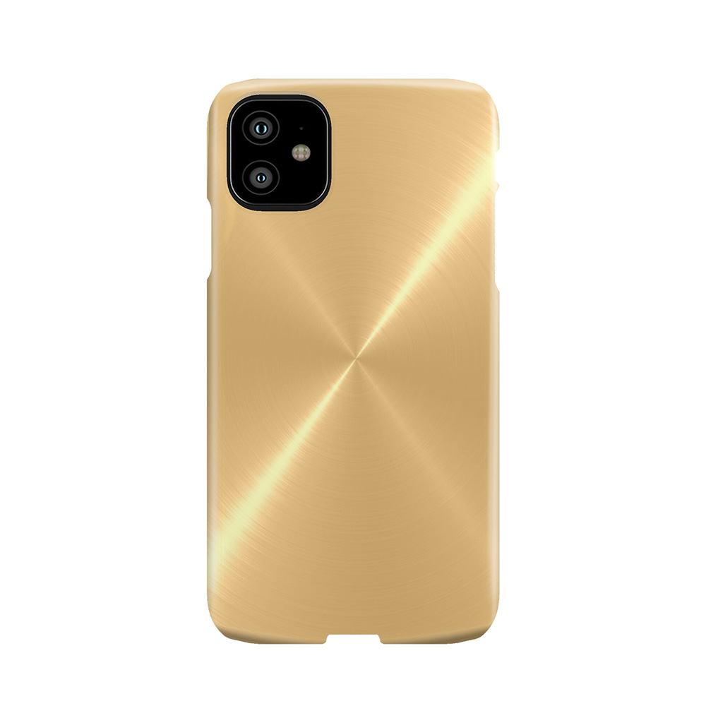 Gold Stainless Shiny Steel Metal 2 Phone Case