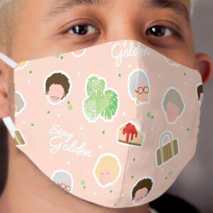 Golden Girls Pattern Cloth Face Mask