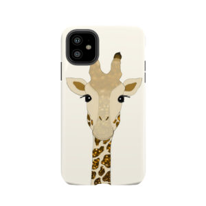 Golden Glitter Giraffe Tough Phone Case