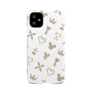 Golden Kingdom Hearts Symbols Phone Case