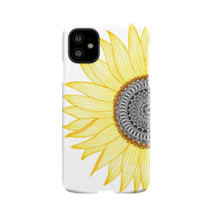 Golden Mandala Sunflower Phone Case