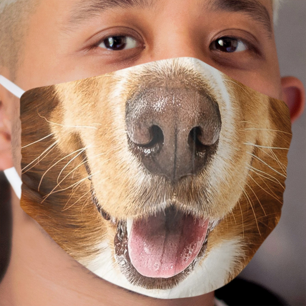 Golden Retriever Dog Cloth Face Mask