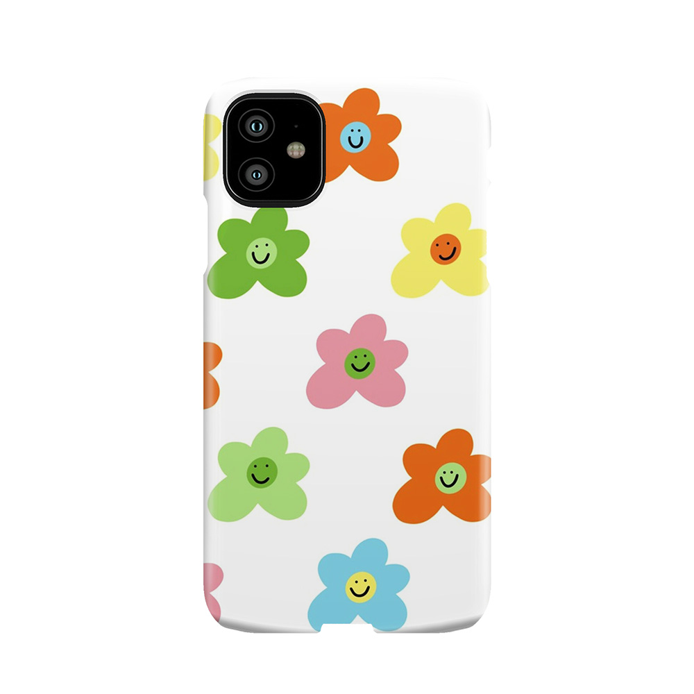 Golf Le Fleur Inspired Flower Smiley Pattern Phone Case