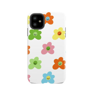 Golf Le Fleur Inspired Flower Smiley Pattern Tough Phone Case