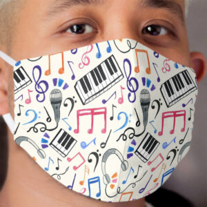 Good Beats - Music Notes & Symbols Cloth Face Mask