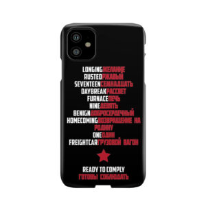 Good Morning Soldier (White Text) Phone Case