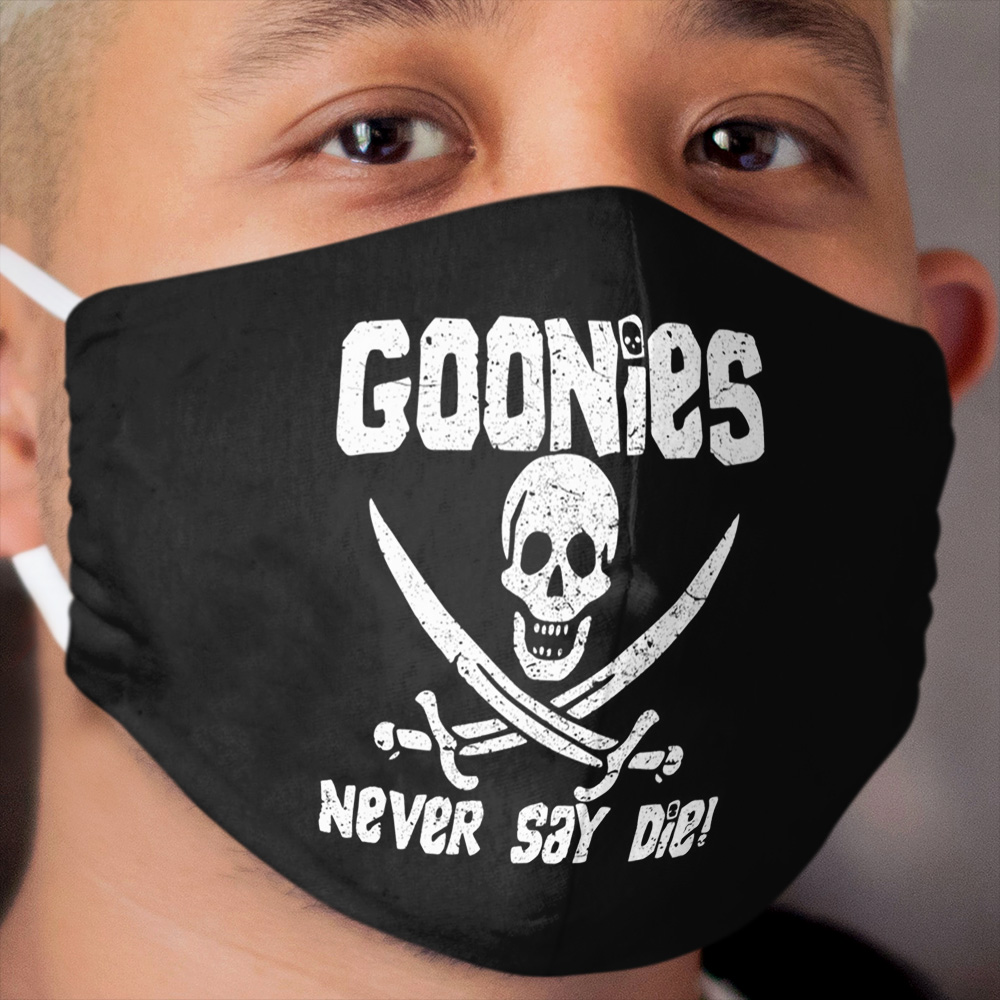 Goonies Never Say Die! Distressed Design For Men, Women, Kids Cloth Face Mask