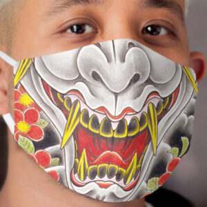 Goro Majima Hanya tattoo (with flowers) Cloth Face Mask