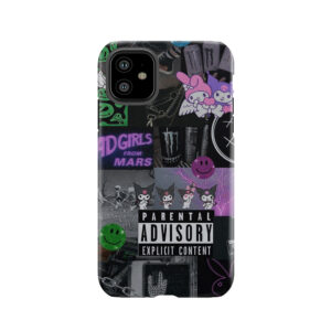 Goth/E-Girl Grunge Collage Tough Phone Case