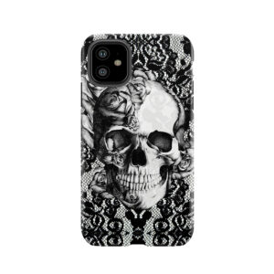 Gothic Lace Skull Tough Phone Case
