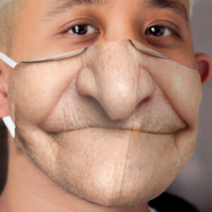 Grandfather Funny Smile No Teeth Cloth Face Mask