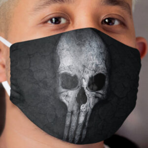 Gray Skull Cloth Face Mask