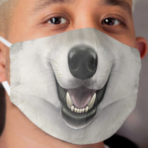 Gray Wolf Cloth Face Mask