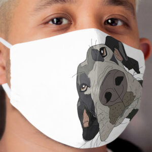 Great Dane In Your Face Dog Cloth Face Mask