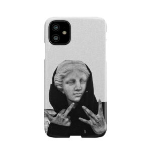 Greek Statue Wearing Hoodie Phone Case