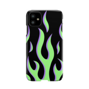 Green And Purple Flames Phone Case