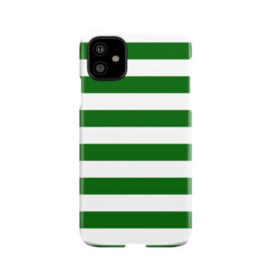 Green And White Hoops Banded Design Phone Case