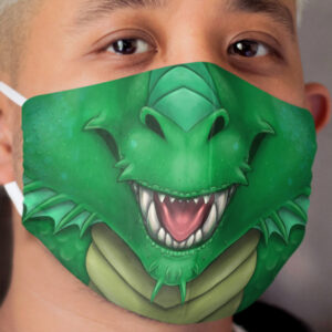 Green Dragon Cloth Face Mask