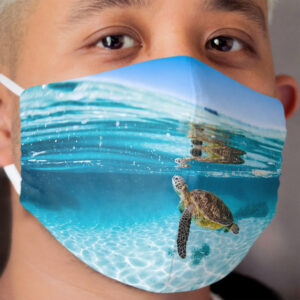 Green Sea Turtle Cloth Face Mask