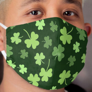 Green Shamrocks Cloth Face Mask