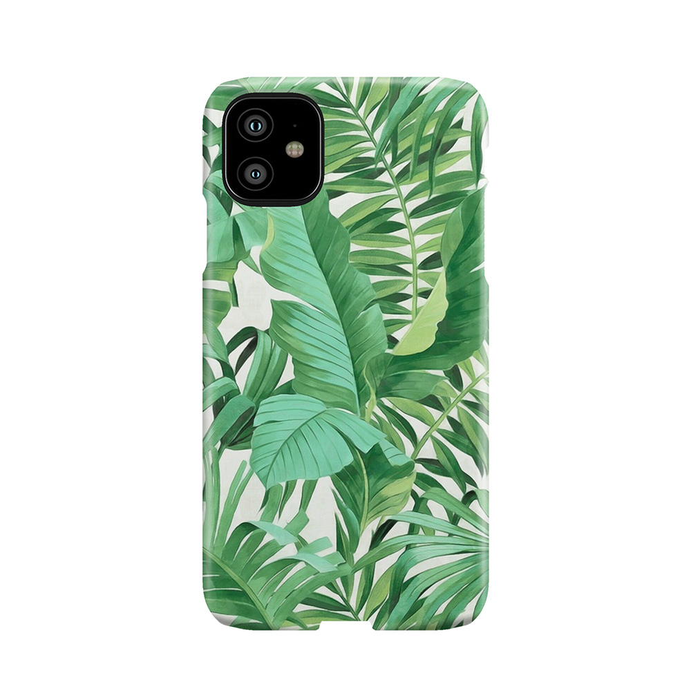 Green Tropical Leaves Ii Phone Case