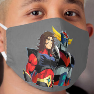 Grendizer and Actarus Cloth Face Mask