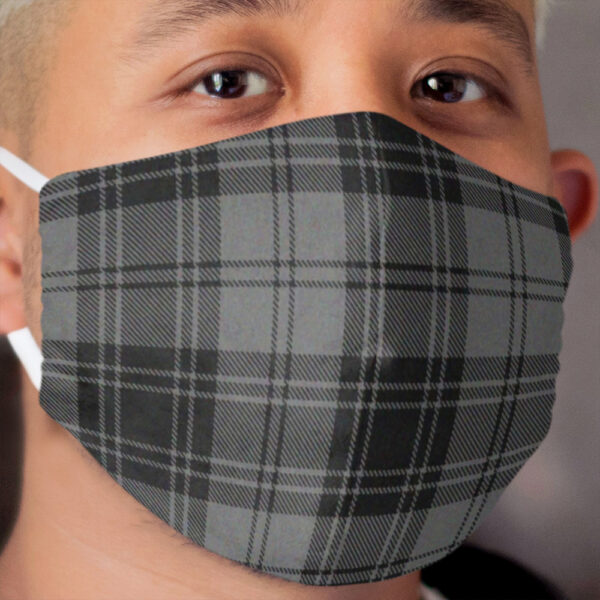 Grey Flannel Cloth Face Mask