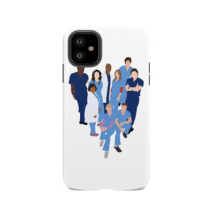 Greys Anatomy Character Silhouette Tough Phone Case