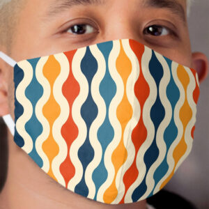 Groovy 70's pattern Cloth Face Mask