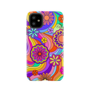 Groovy Psychedelic Flower Power Tough Phone Case