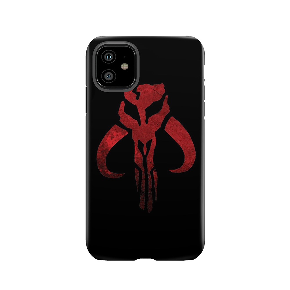 Grunge Distressed Mandalorian Logo Tough Phone Case