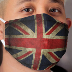 Grunged Union jack - British Flag Cloth Face Mask