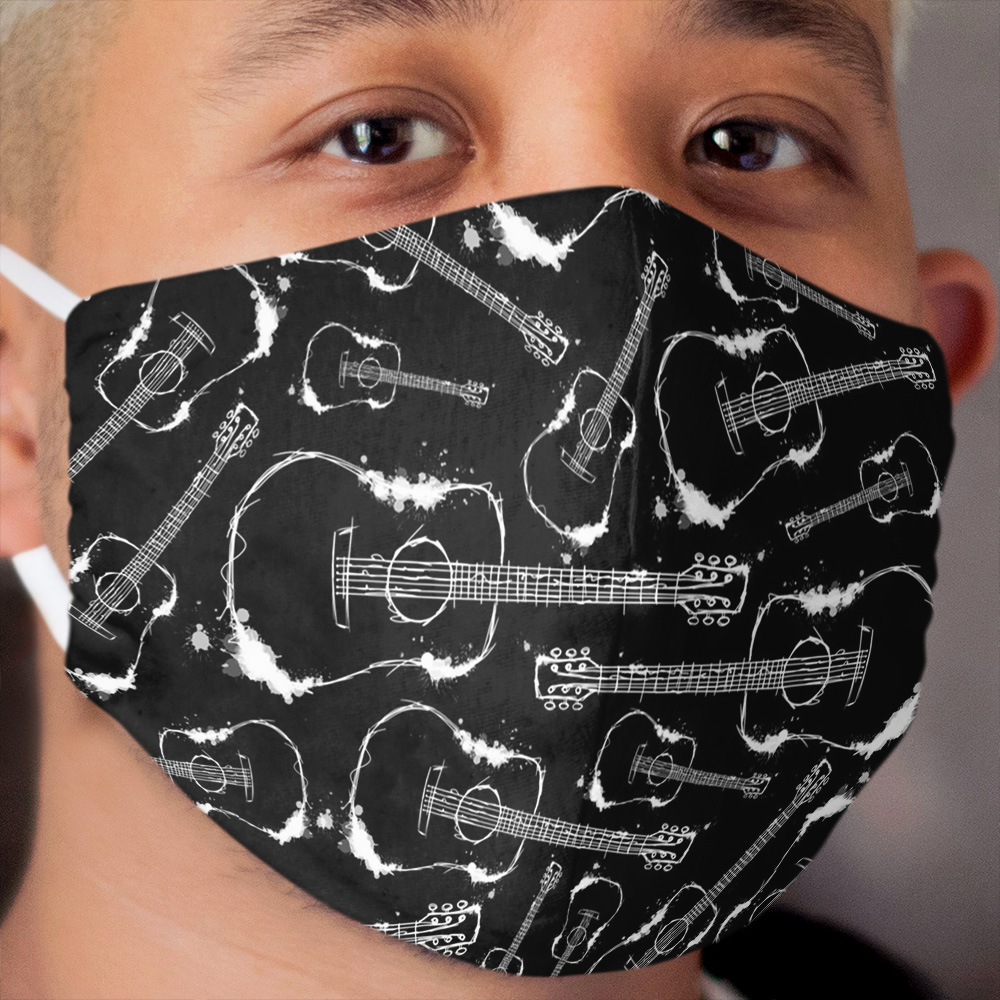 Guitar - By Gengerelle Cloth Face Mask
