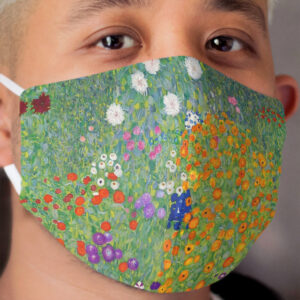 Gustav Klimt Flower Garden Cloth Face Mask