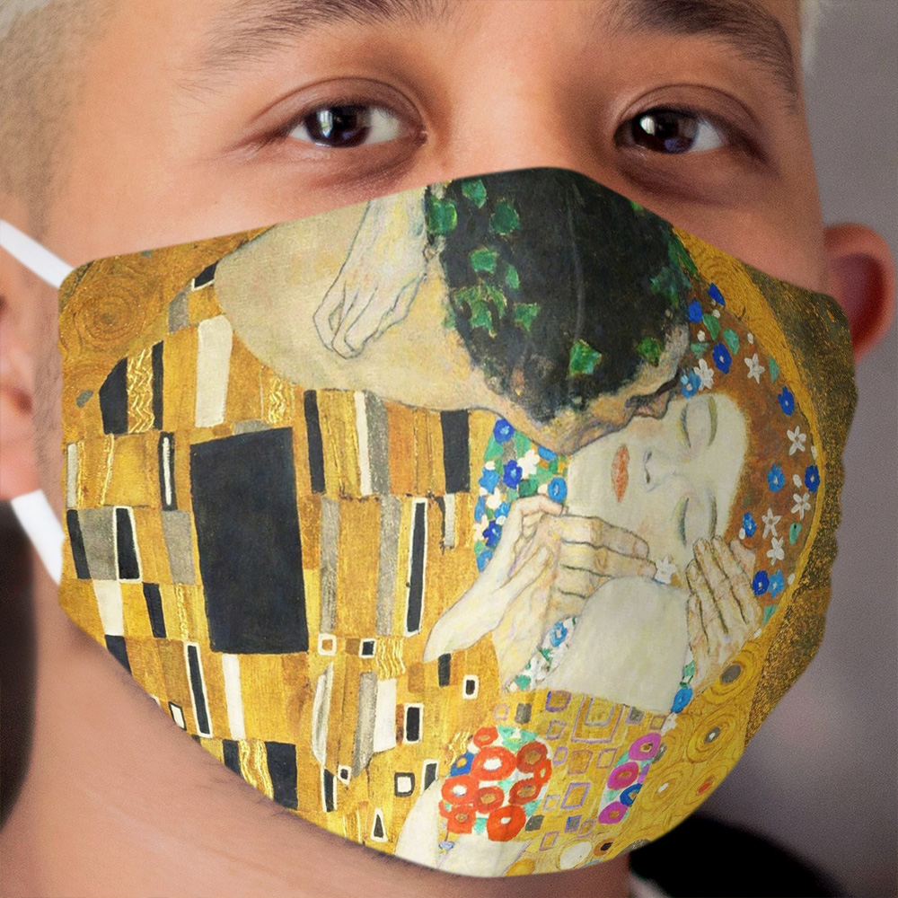 Gustav Klimt The Kiss Cloth Face Mask