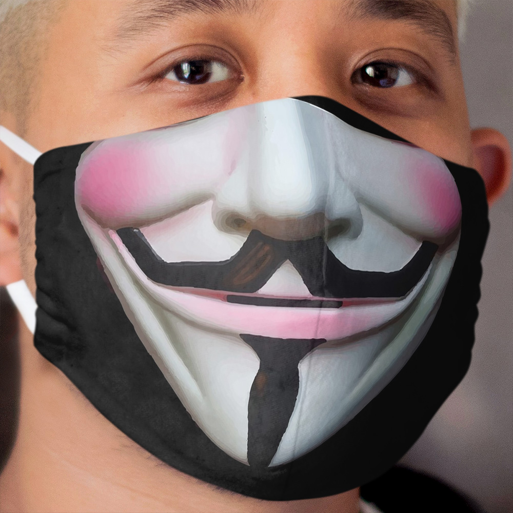 Guy Fawkes Anonymous Cloth Face Mask