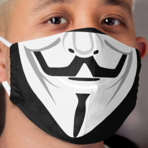 Guy Fawkes Anonymous Parody Graphic Coronavirus Cloth Face Mask Design Cloth Face Mask