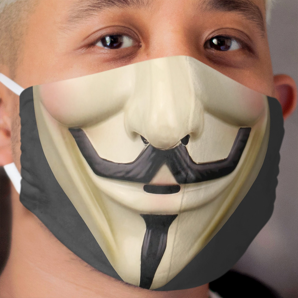 Guy Fawkes Real Cloth Face Mask