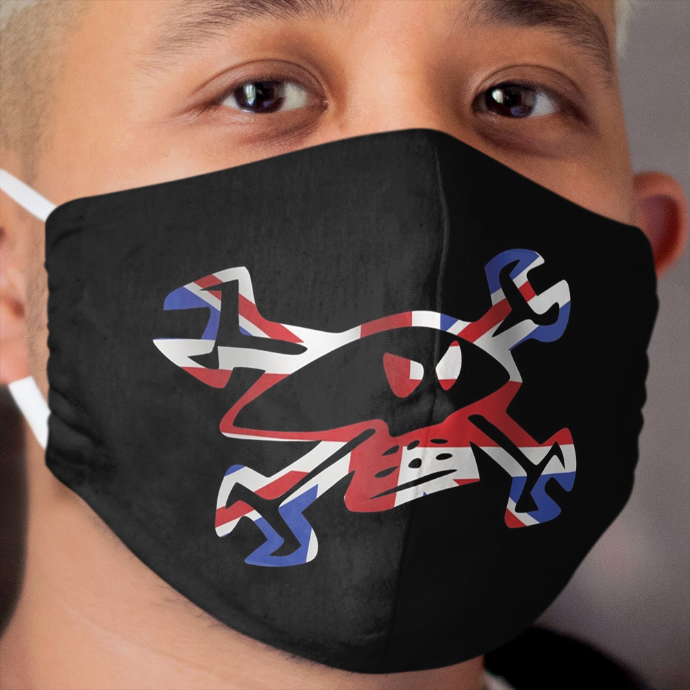 Guy Martin Skull Logo - Union Jack Cloth Face Mask