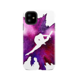 Gymnast Explosion Silhouette Galaxy Tough Phone Case