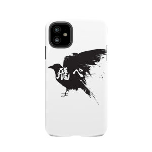 Haikyuu Crow Fly Tough Phone Case