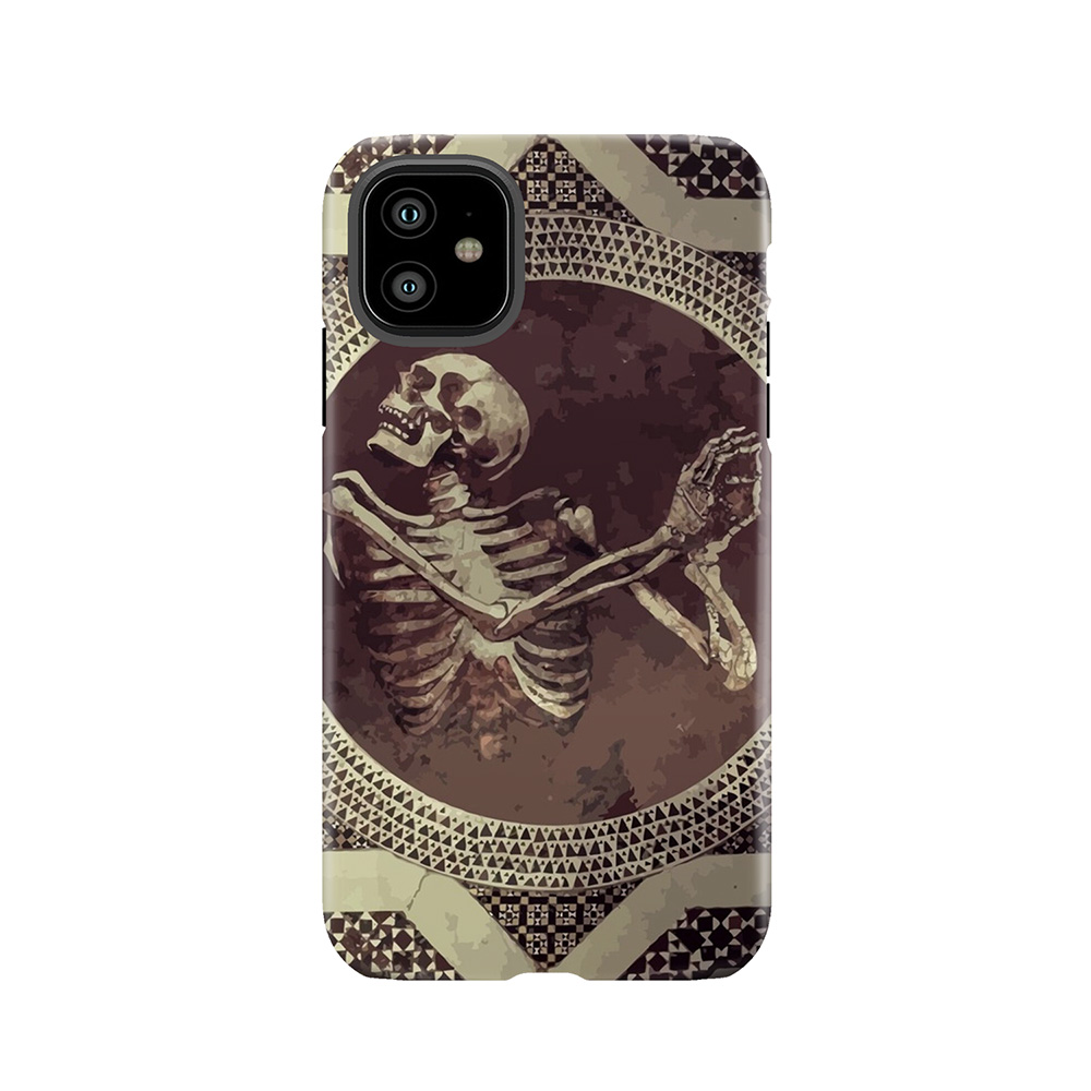 Hannibal: Dancing Skull + Skeleton Mosaic Tough Phone Case