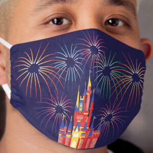 Happily Ever After Fireworks Cloth Face Mask