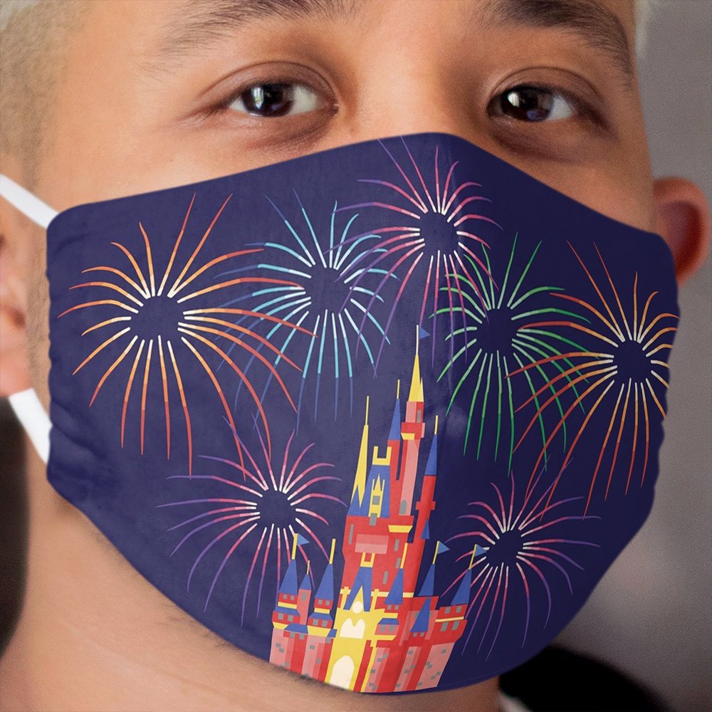 Happily Ever After Fireworks Cloth Face Mask